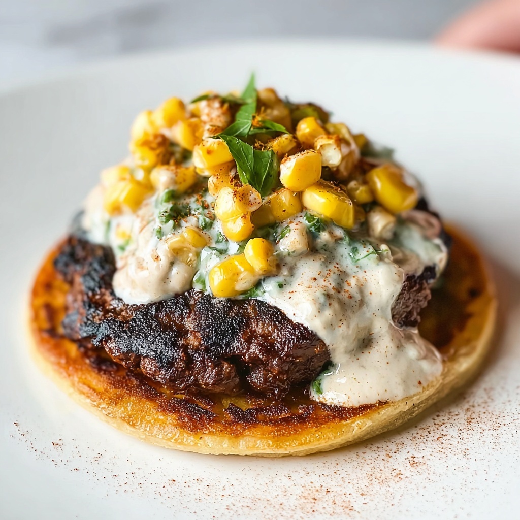 Street Corn Smash Burger Tacos Recipe - Recipe Image