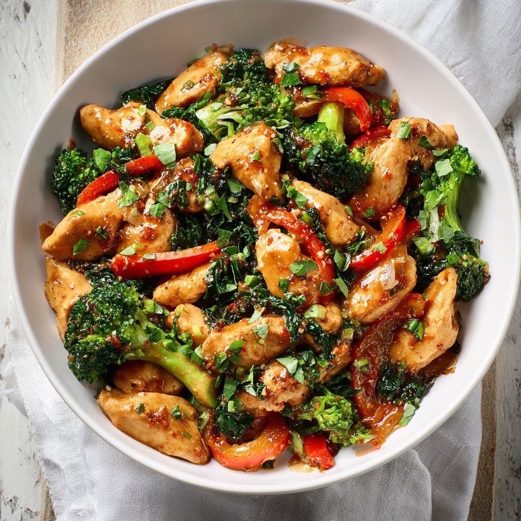 Garlic Chicken with Broccoli Recipe - Recipe Image