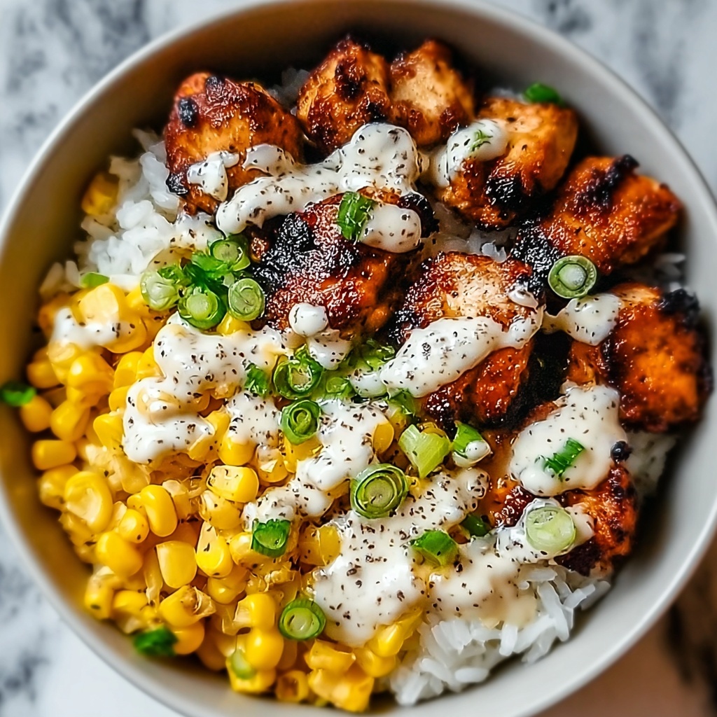 Street Corn Chicken Rice Bowl Recipe - Recipe Image