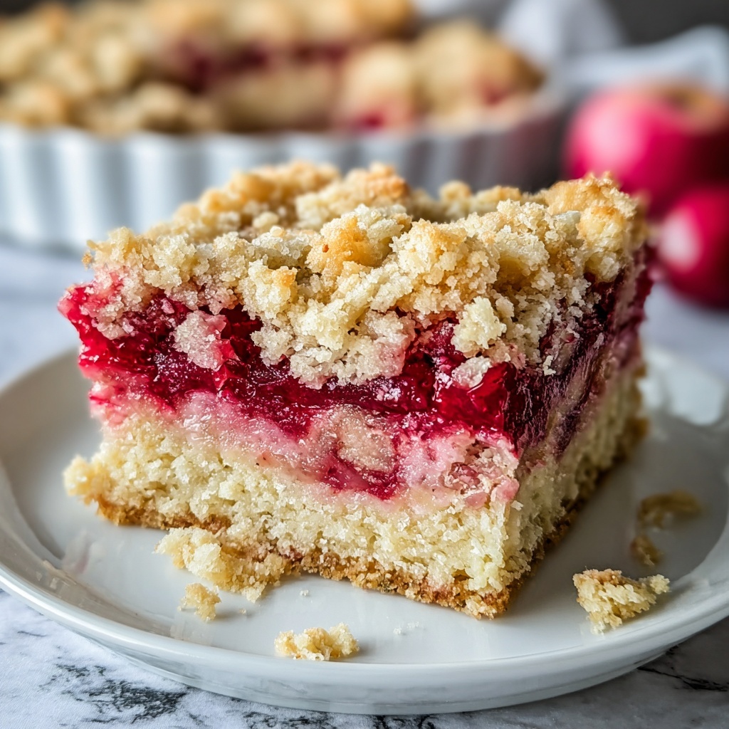 Rhubarb Buckle: A Rustic and Charming Spring Cake Recipe - Recipe Image