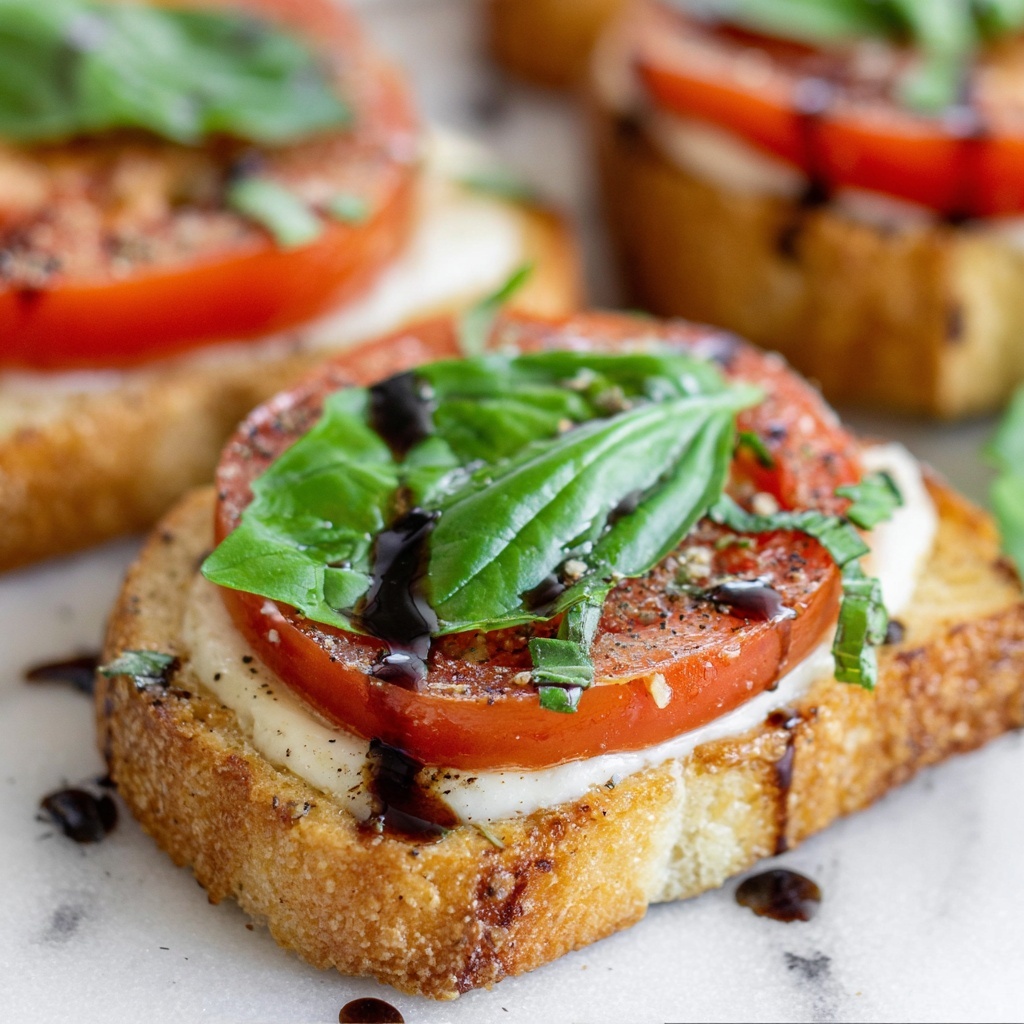 Caprese Toast Recipe - Recipe Image