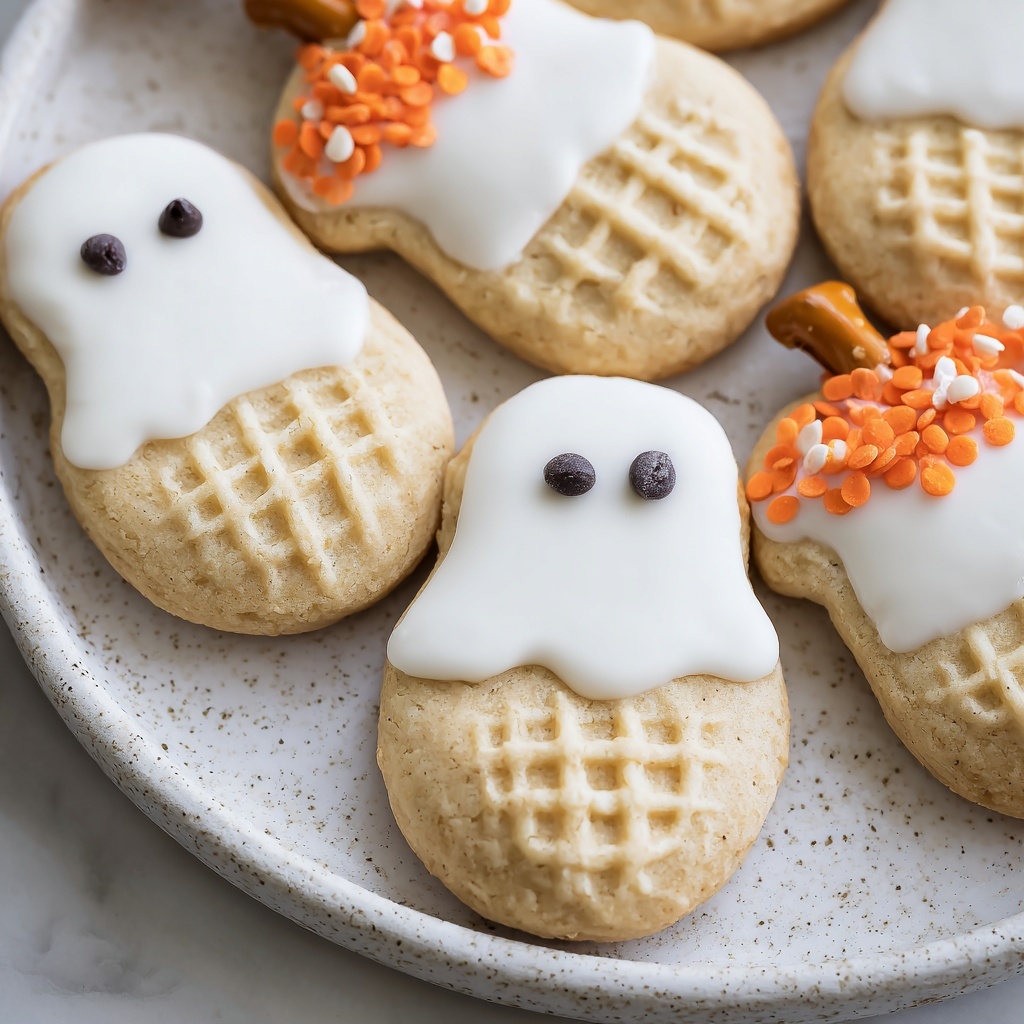 Nutter Butter Ghost Cookies Recipe - Recipe Image