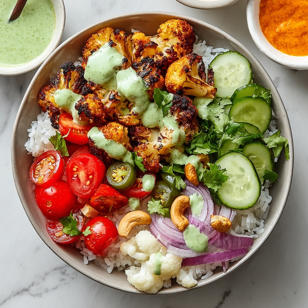 Cauliflower Shawarma Bowls with Green Tahini Sauce Recipe - Recipe Image