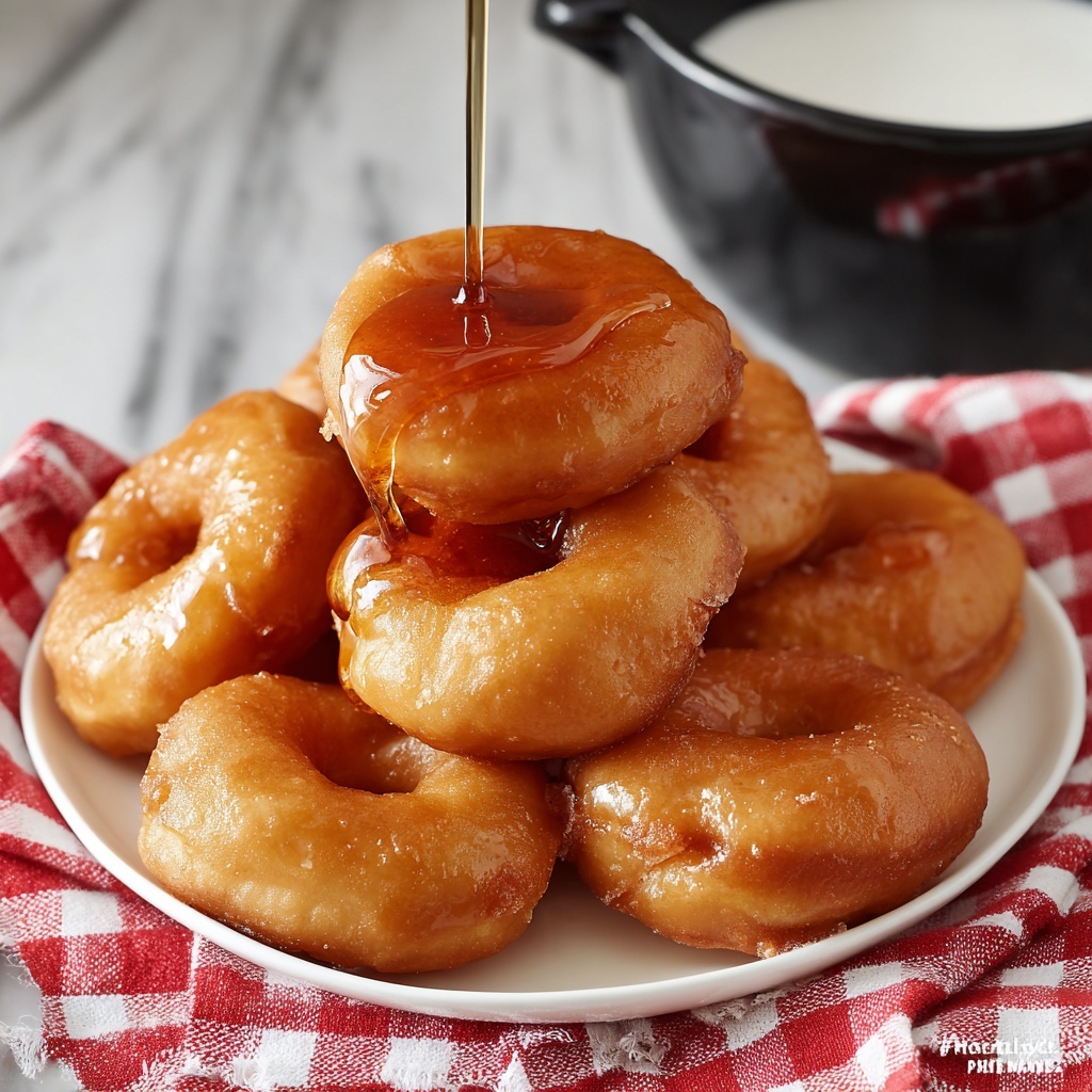 Canned Biscuit Glazed Doughnuts Recipe - Recipe Image