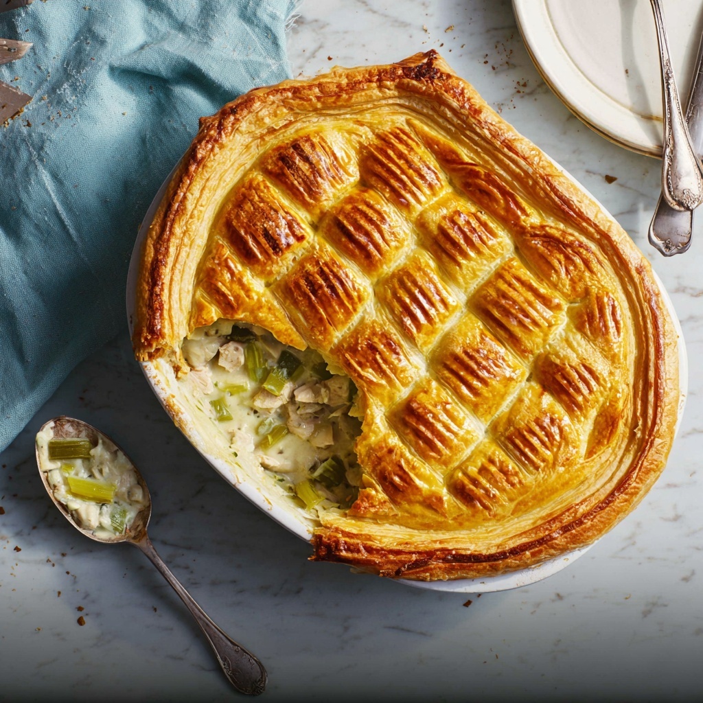 Easy Chicken and Leek Pie Recipe - Recipe Image