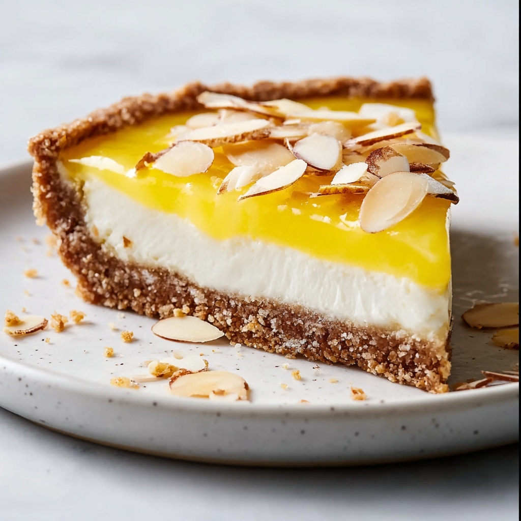 Fresh Lemon Mascarpone Tart with Almond Crust Recipe - Recipe Image