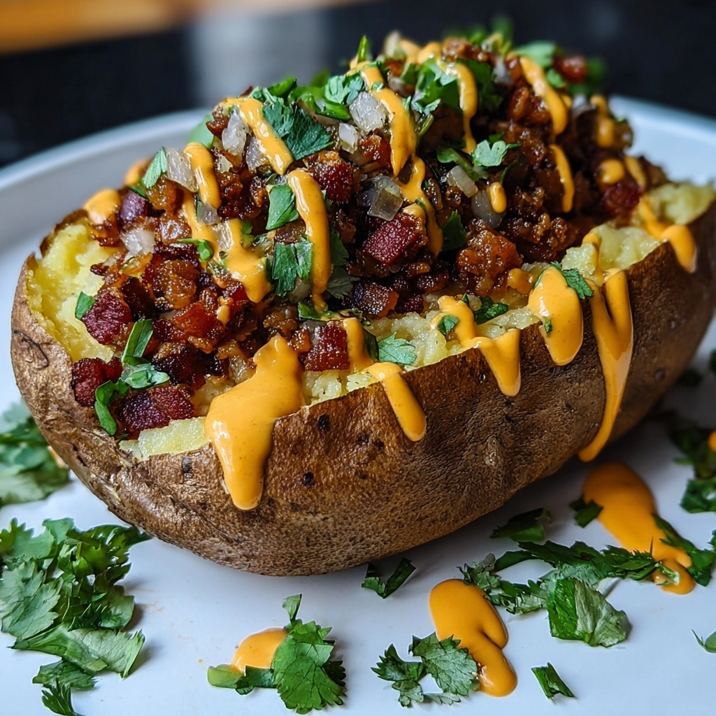 Loaded Baked Potato with Steak Bites Recipe - Recipe Image