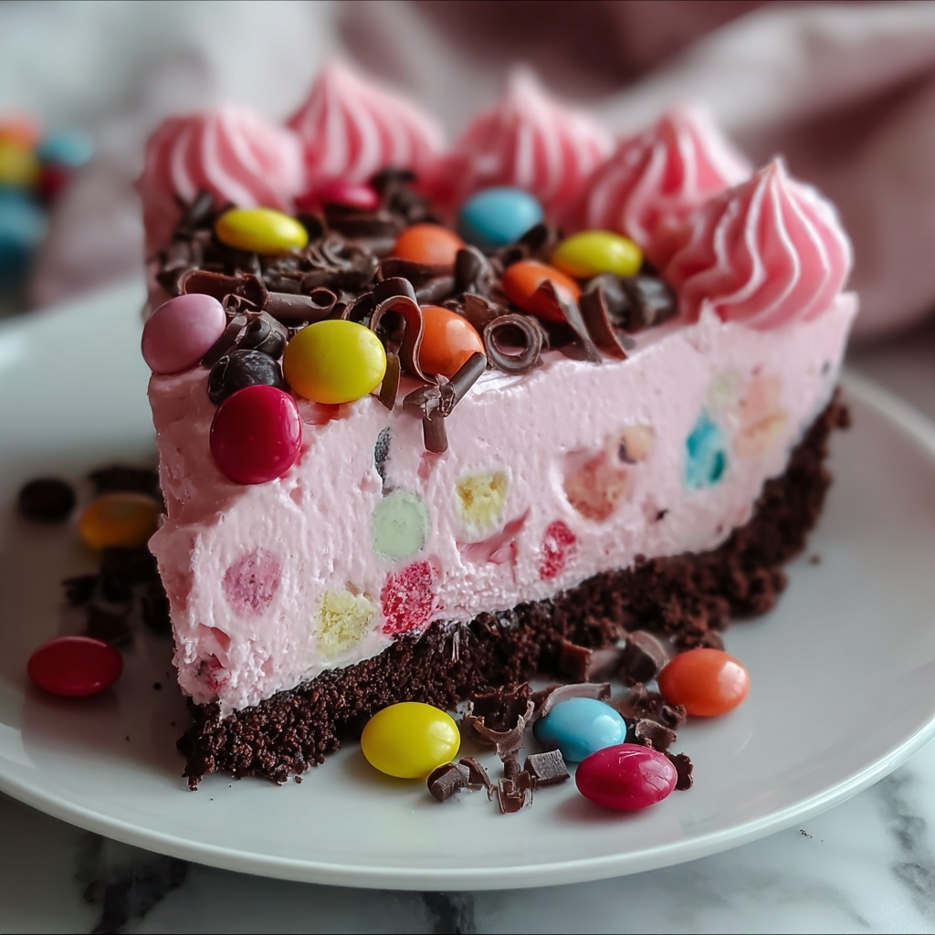 Pink Snickers Cheesecake Recipe - Recipe Image