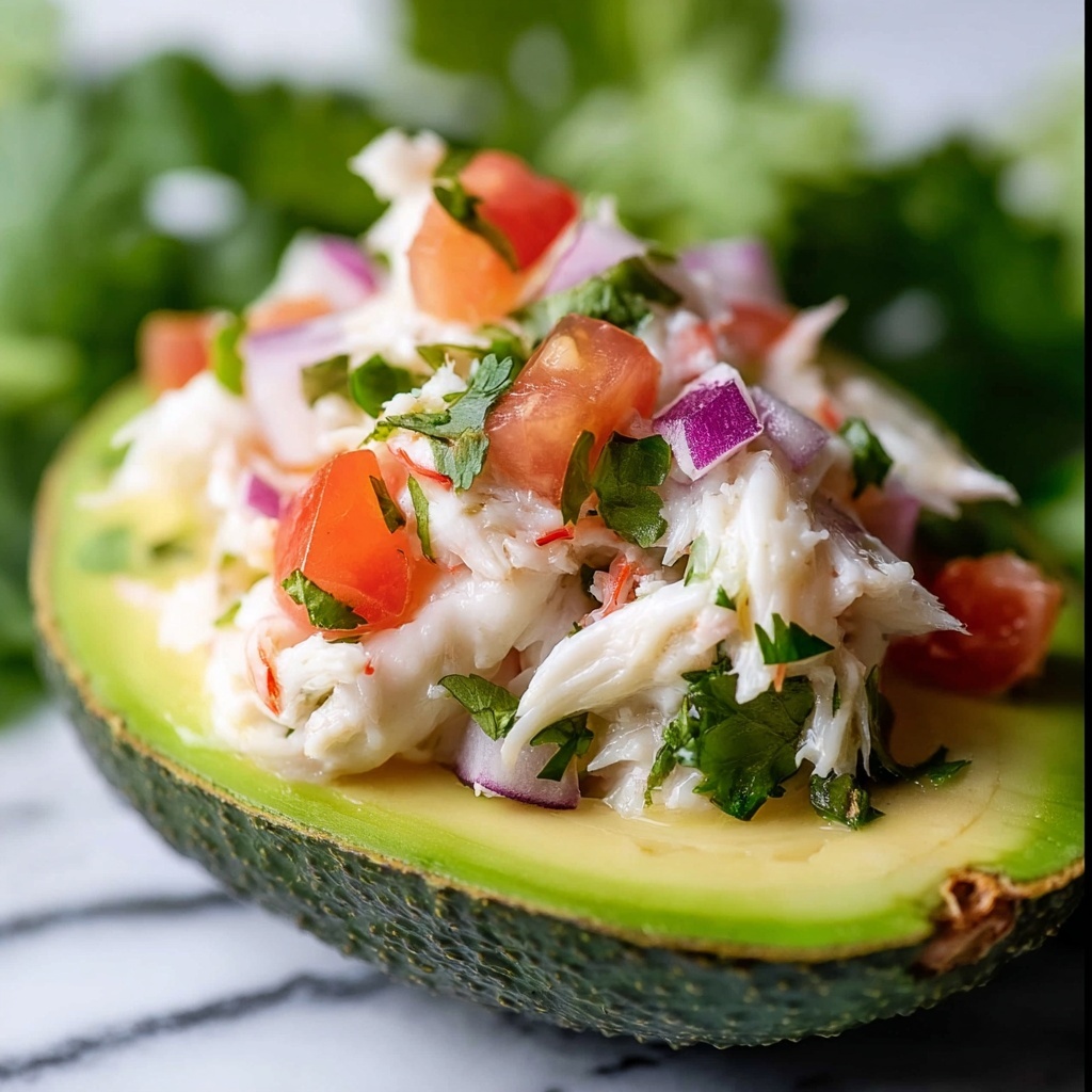 Crab Stuffed Avocados Recipe - Recipe Image
