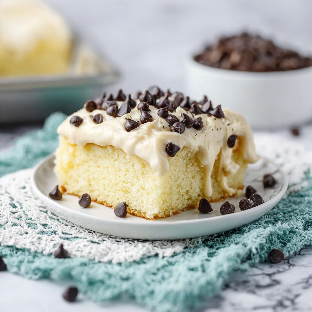 Cannoli Poke Cake Recipe - Recipe Image