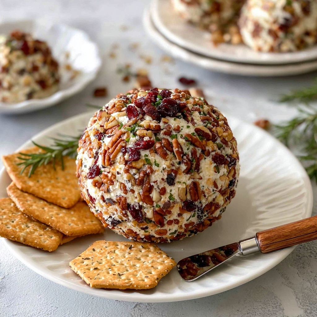 Cranberry Pecan Goat Cheese Ball Recipe - Recipe Image