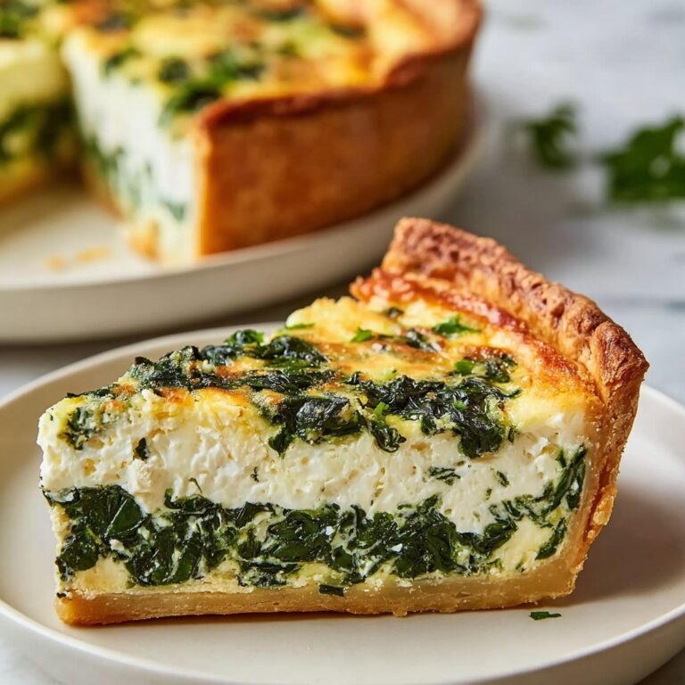 Mediterranean Spinach Cheese Feta Quiche Recipe