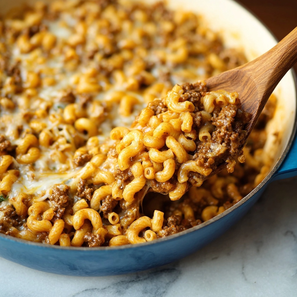 Cheesy Hamburger Skillet (Homemade Hamburger Helper) Recipe - Recipe Image