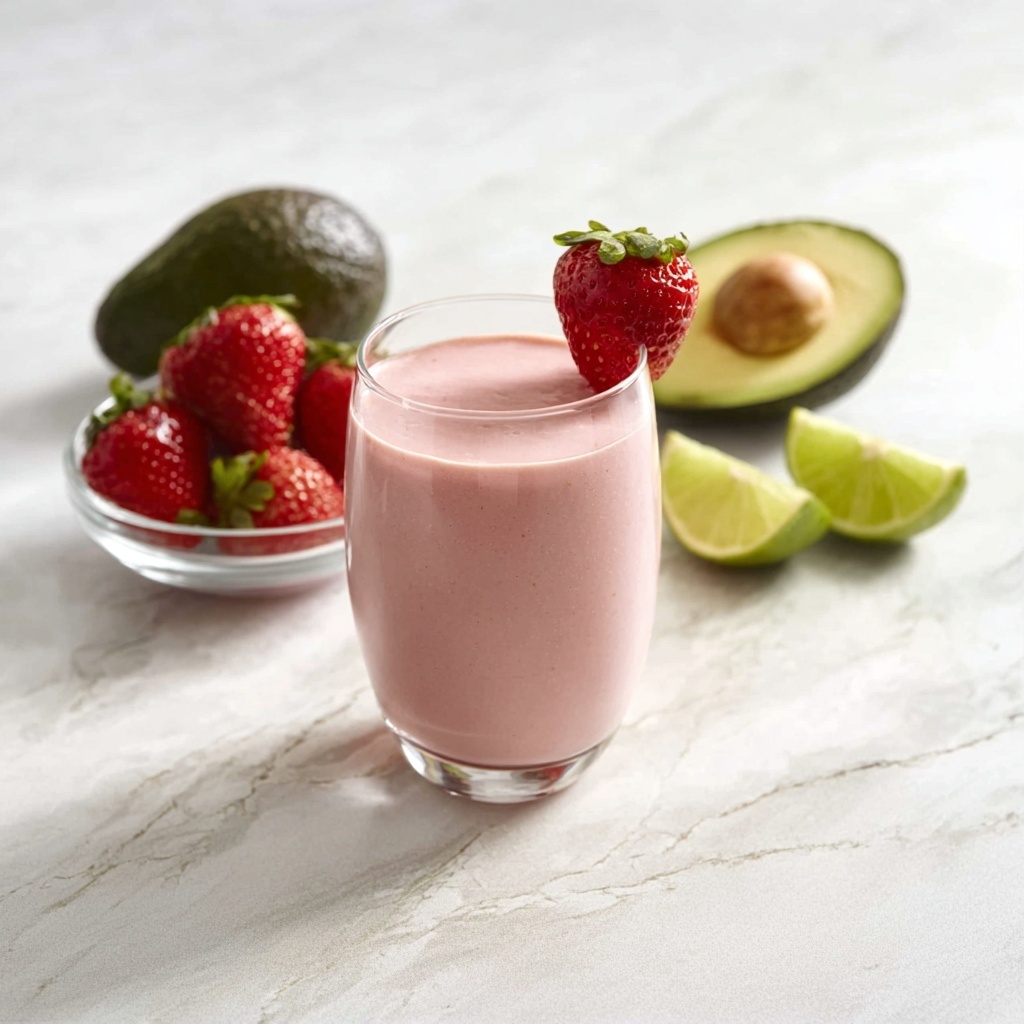 Strawberry Avocado Smoothie Recipe - Recipe Image