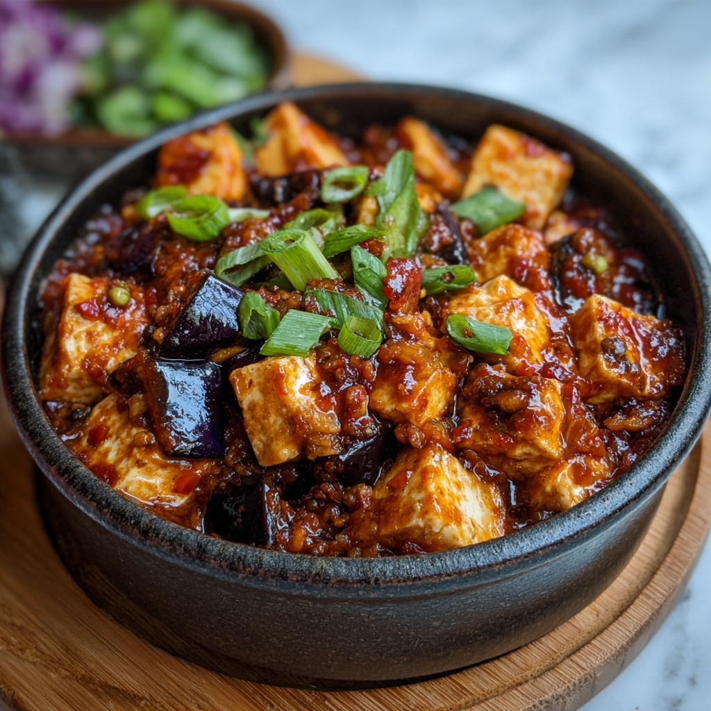 Mouthwatering Eggplant Mapo Tofu to Spice Up Dinner Time Recipe - Recipe Image