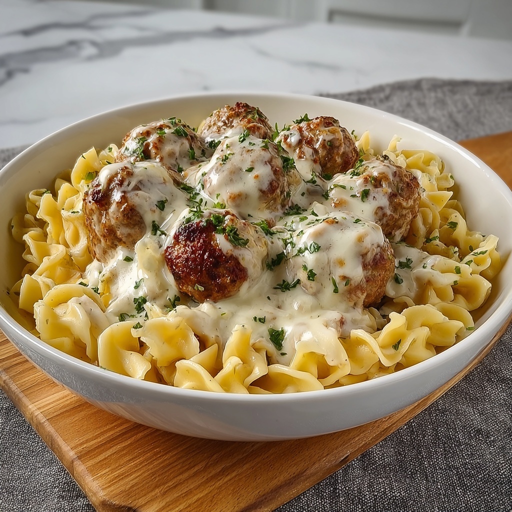 Swedish Meatball Pasta Bake Recipe - Recipe Image