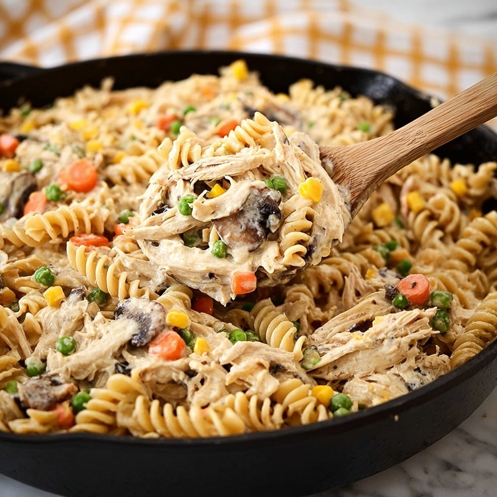 One-Pot Chicken Pot Pie Noodles Recipe - Recipe Image