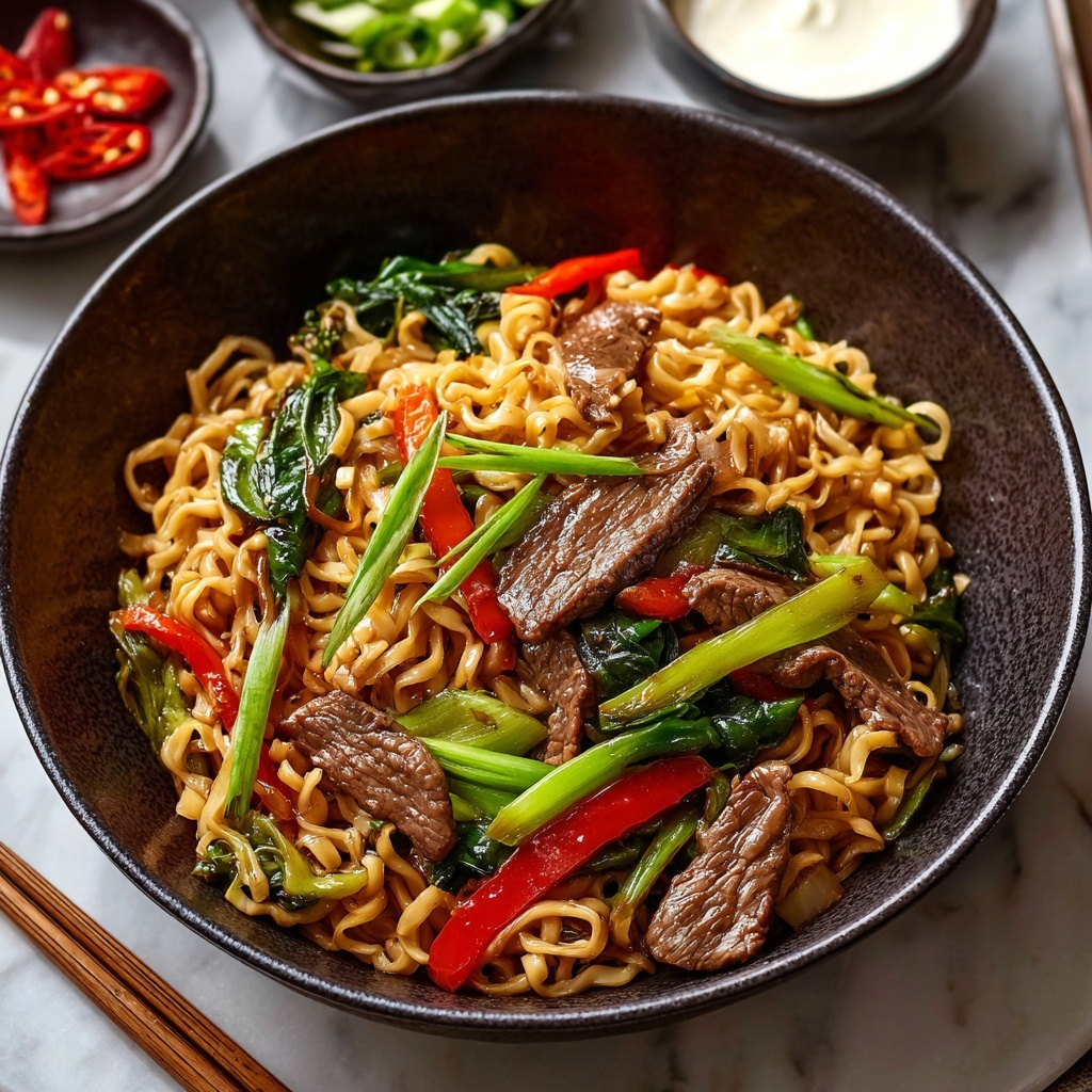 Delicious Beef Yakisoba Recipe: Quick, Customizable Delight Recipe - Recipe Image