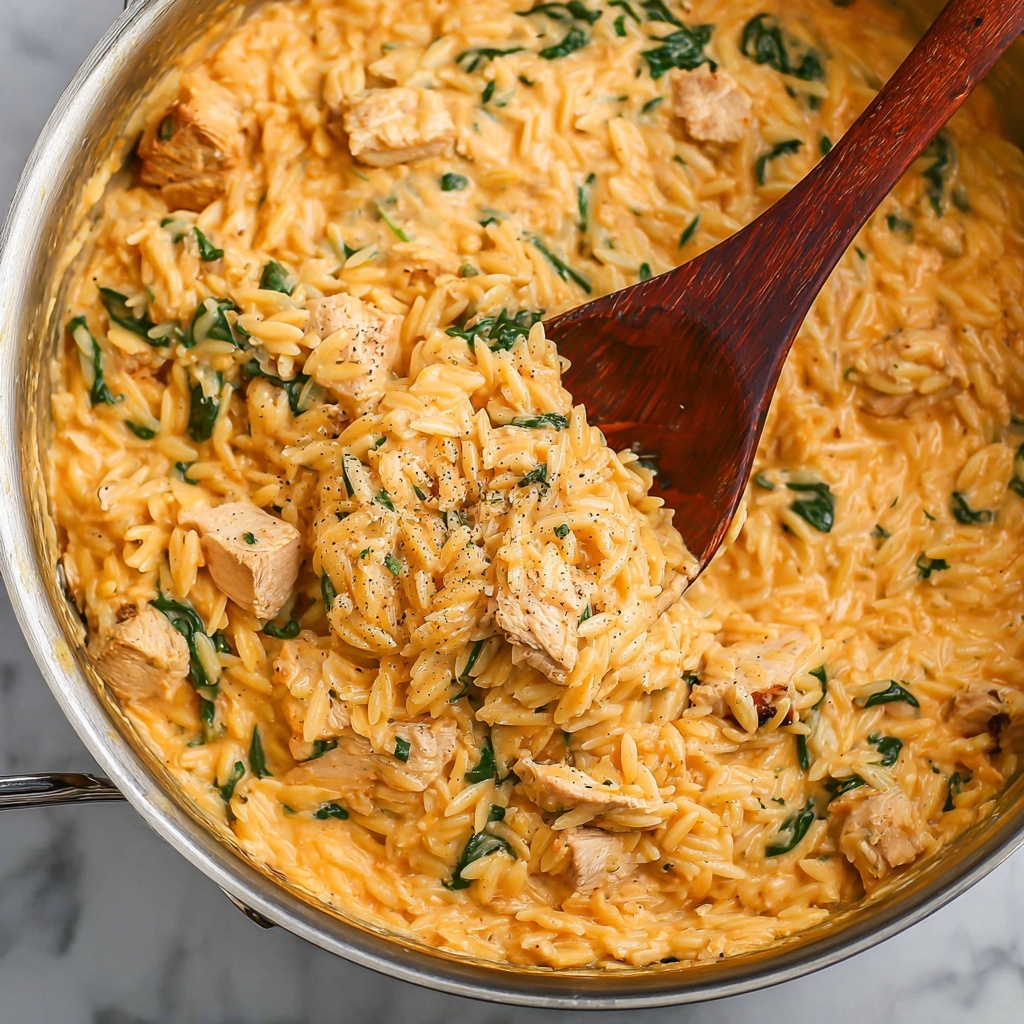 Creamy Chicken Orzo Recipe - Recipe Image