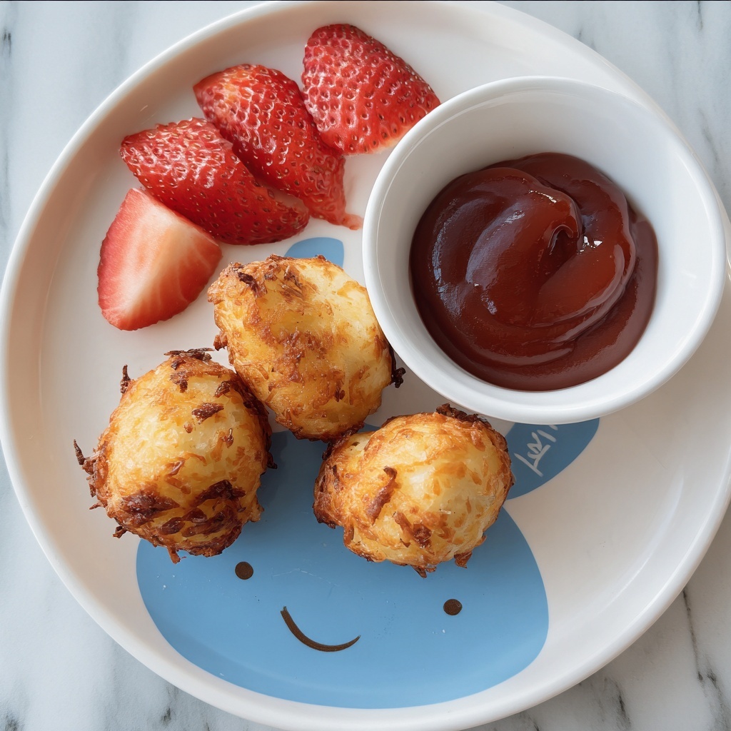 8 Minute Airfryer Cauliflower and Cheese Tots for Baby Led Weaning Recipe - Recipe Image