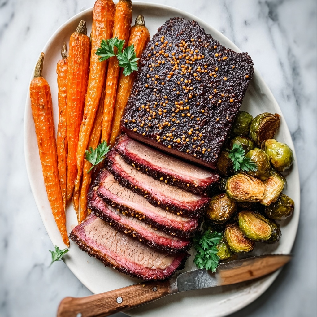 Salt-Baked Brisket with Peppercorns, Rosemary, and Garlic Recipe - Recipe Image