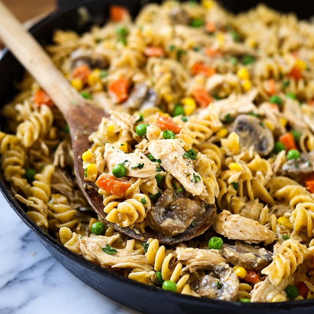 One-Pot Chicken Pot Pie Noodles Recipe - Recipe Image