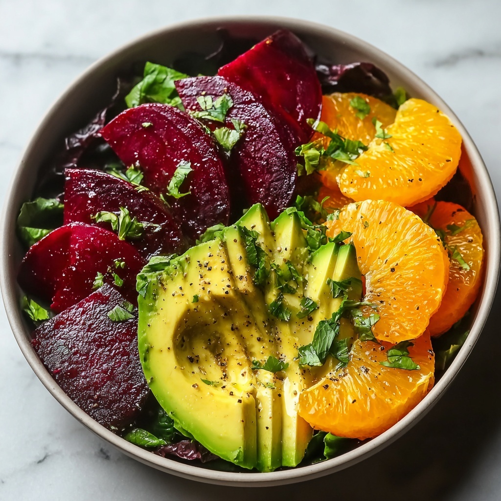 Roasted Beet Orange Avocado Salad: Your Vibrant Healthy Gem Recipe - Recipe Image