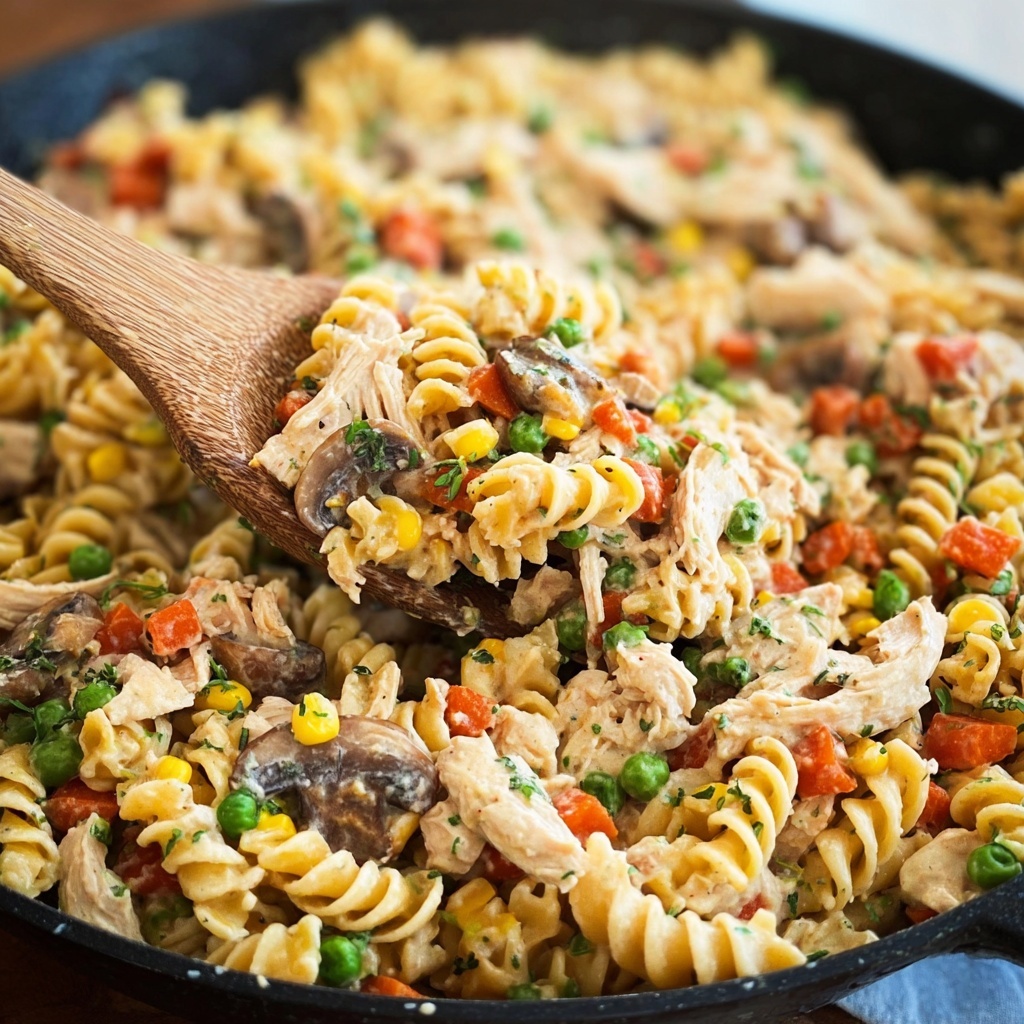 One-Pot Chicken Pot Pie Noodles Recipe - Recipe Image