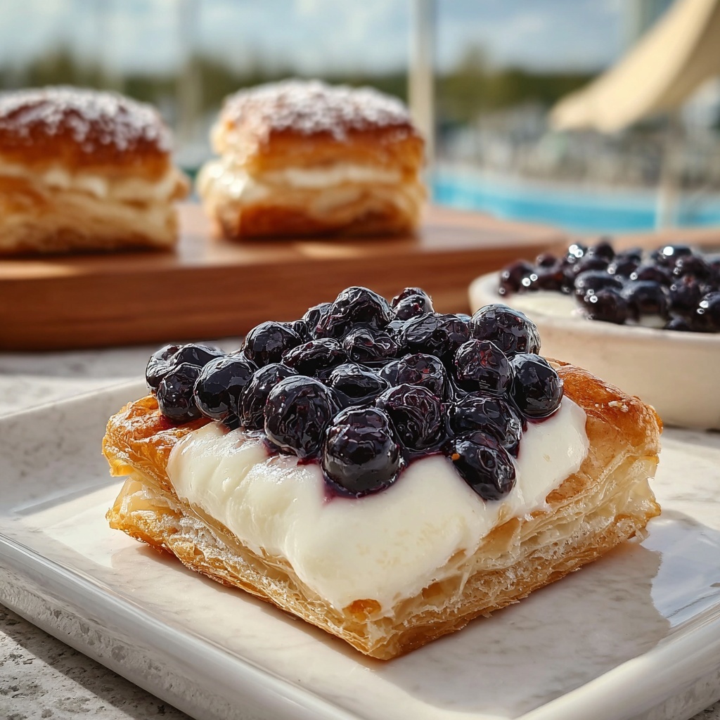 Decadent Blueberry Cream Cheese Danish Recipe - Recipe Image