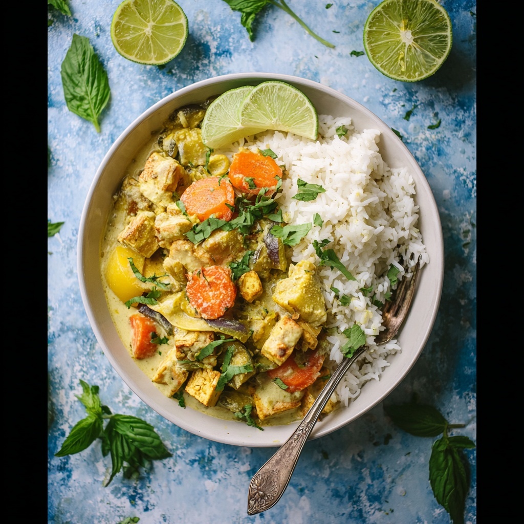 Tofu Green Curry Recipe - Recipe Image